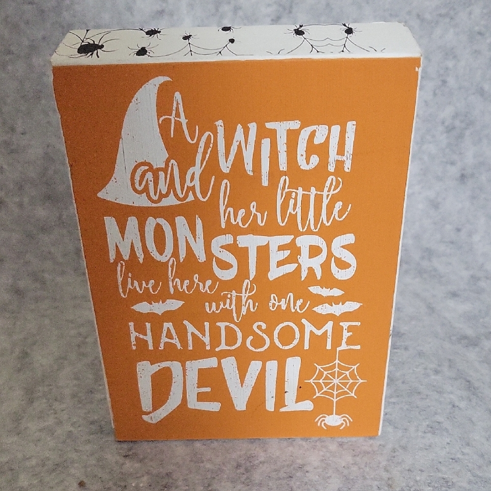 Quill to Paper Decorative Sign,Halloween Decor, EUC